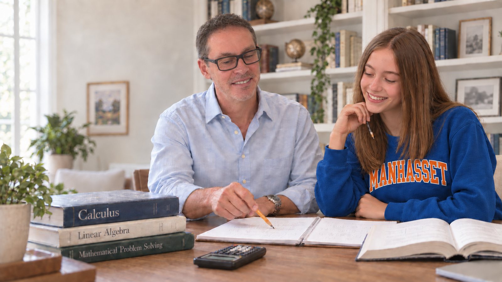 A Paragon tutor working through a calculus problem with a student
